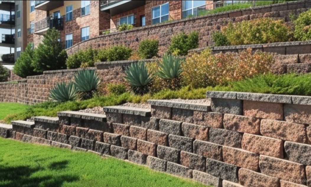 Naccarato Landscaping Gulf Coast shows a neat, well-kept yard that makes the apartments look welcoming and cared for.